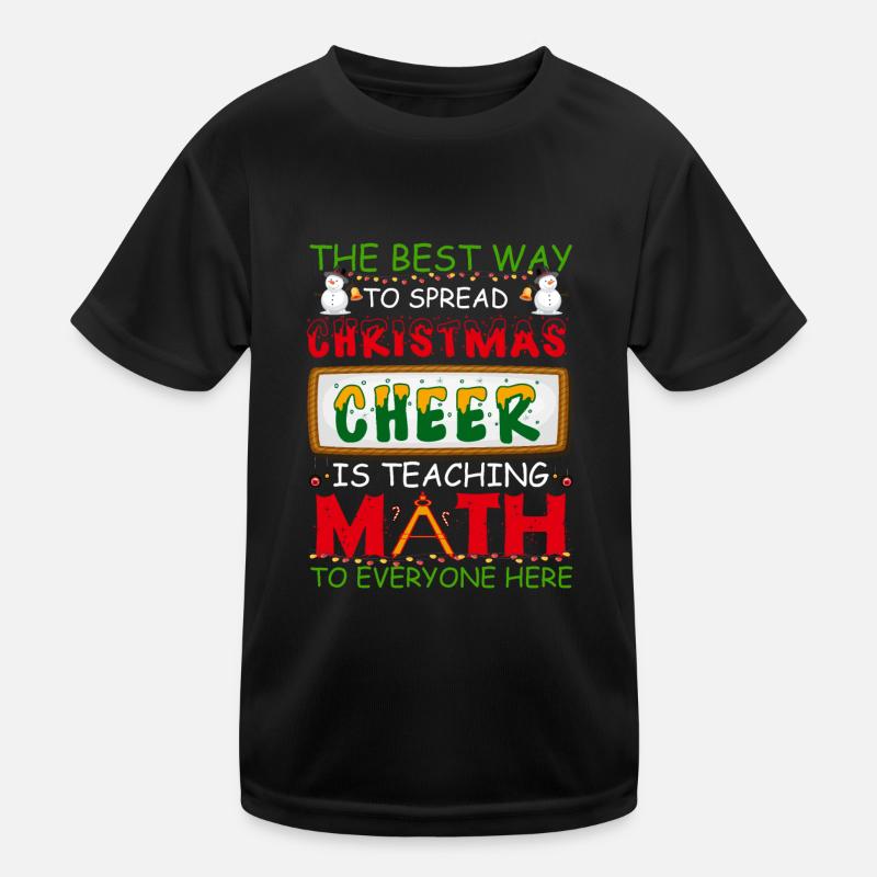 Laid Noël Professeur de mathématiques Modèle norvégien T-shirt sport Enfant