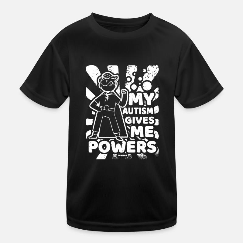 Children Autistic Asperger's Superhero Kids Functional T-Shirt