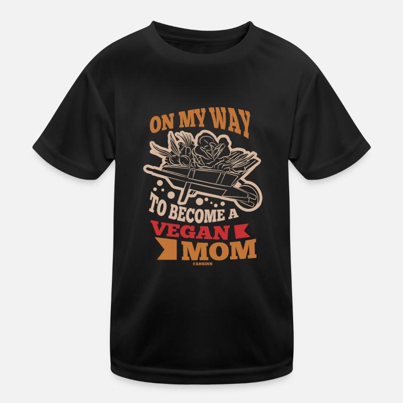 Auf meinem Weg eine vegane Mutter zu werden Kinder Funktions-T-Shirt