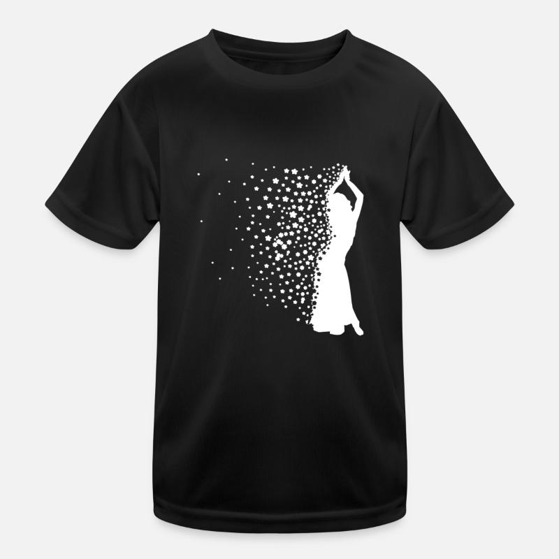 Danseuse du ventre + Fleurs - Danse du ventre T-shirt sport Enfant