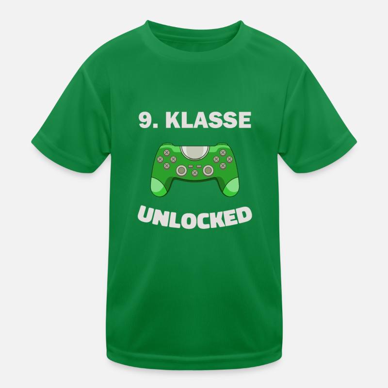9. Klasse Gamer Deko Zocker Schule Kinder Geschenk Kinder Funktions-T-Shirt
