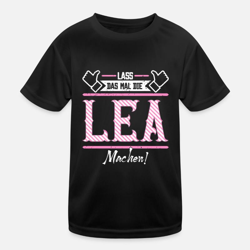 Lea Geschenkidee Geschenk Geburtstag - Kinder Funktions-T-Shirt - Schwarz