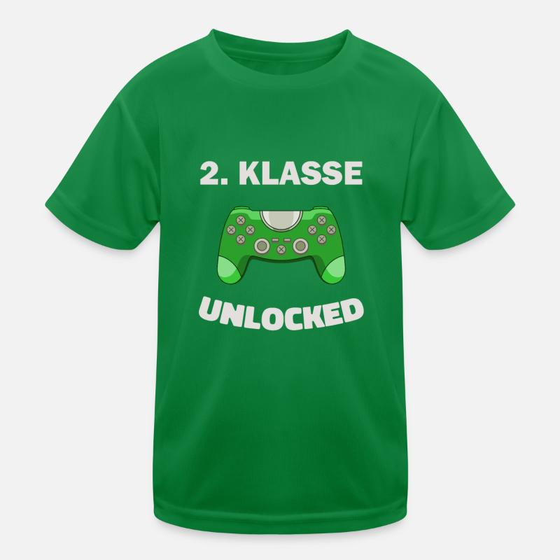 2. Klasse Gamer Deko Zocker Schule Kinder Geschenk Kinder Funktions-T-Shirt