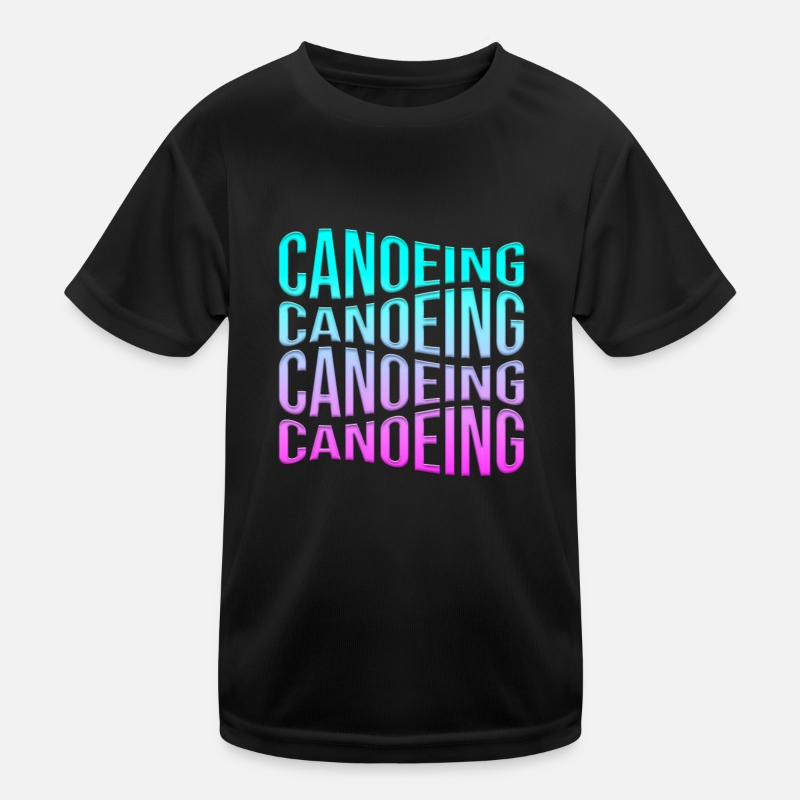 Canoeing Kids Functional T-Shirt