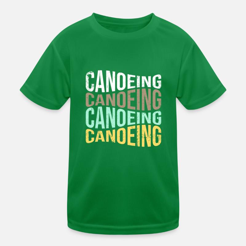 Canoeing Kids Functional T-Shirt