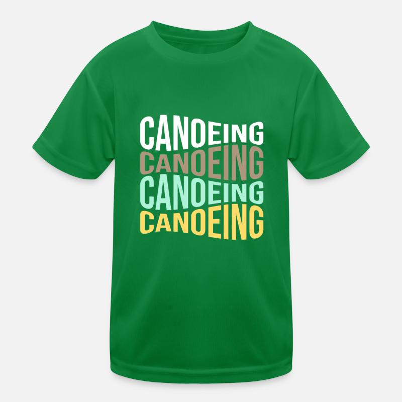 Canoeing Kids Functional T-Shirt