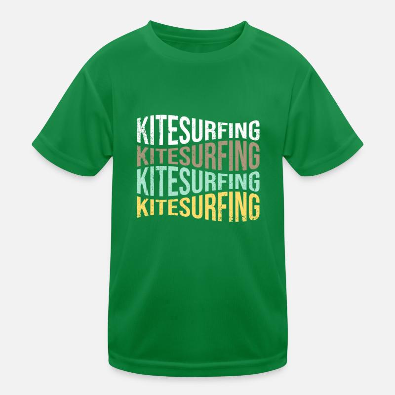 kite surfen Kinder Funktions-T-Shirt