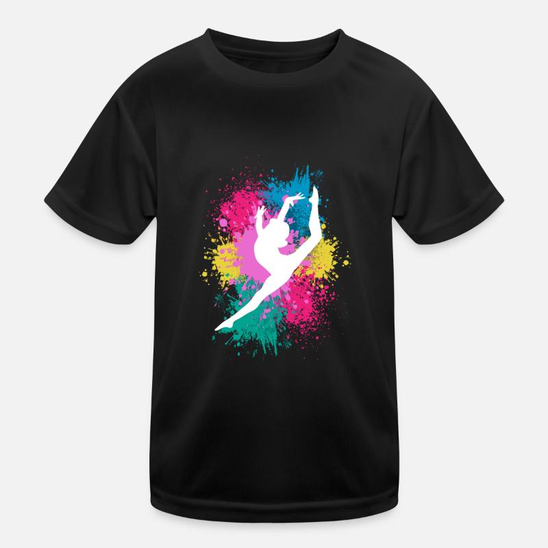 Retro Graphic Gymnast Gymnastics Acrobat Acrobatic Kinder Funktions-T-Shirt
