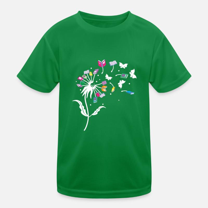 Dandelion Flower Book Kids Functional T-Shirt