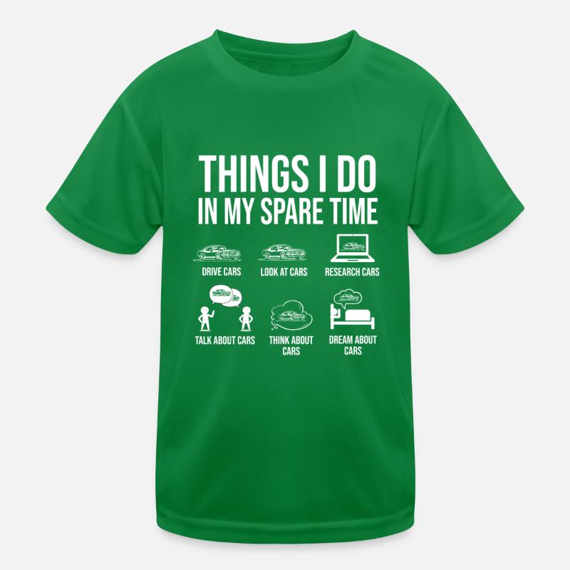 Autofan Freizeit Humor Kinder Funktions-T-Shirt