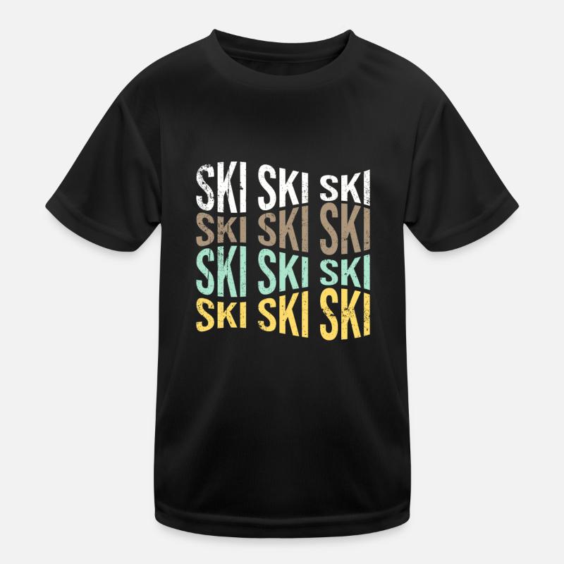 ski Kinder Funktions-T-Shirt