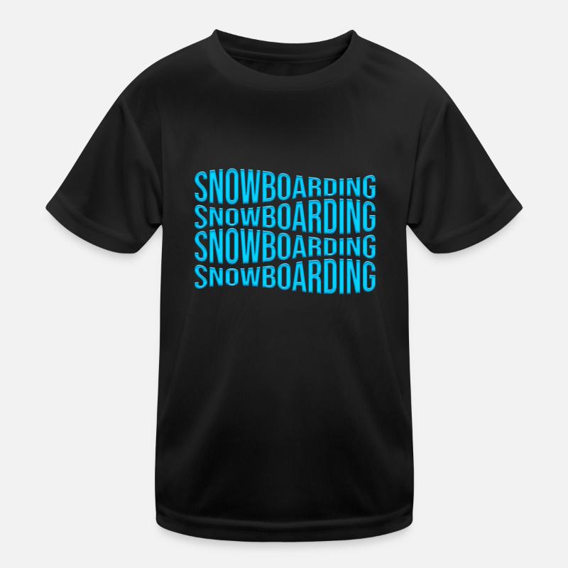 snowboarding Kids Functional T-Shirt