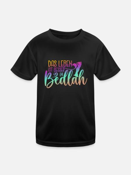 Das Leben Ist Besser Im Bedlah - Bauchtanz - Kinder Funktions-T-Shirt - Schwarz - Vorne