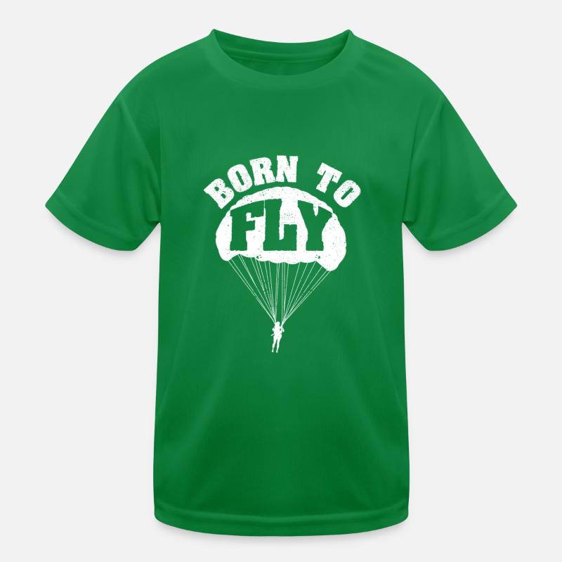 Drôle de cas de parachute parachute T-shirt sport Enfant