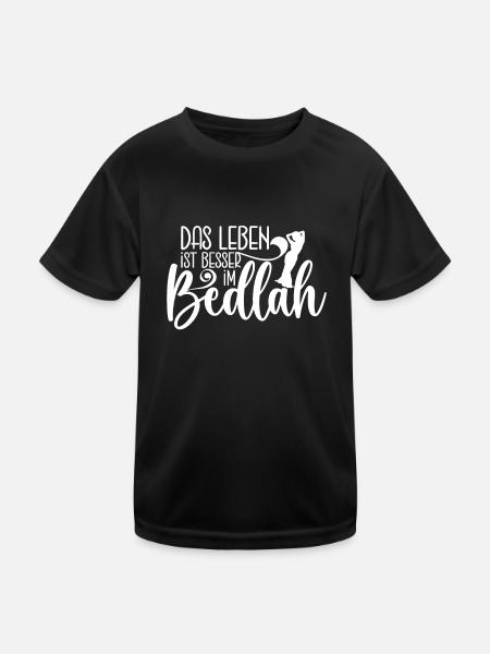 Das Leben Ist Besser Im Bedlah - Bauchtanz - Kinder Funktions-T-Shirt - Schwarz - Vorne