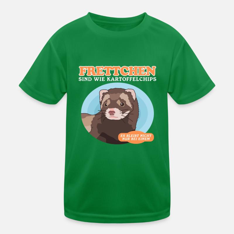 Frettchen Besitzer Ferret Marder Geschenk Kinder Funktions-T-Shirt