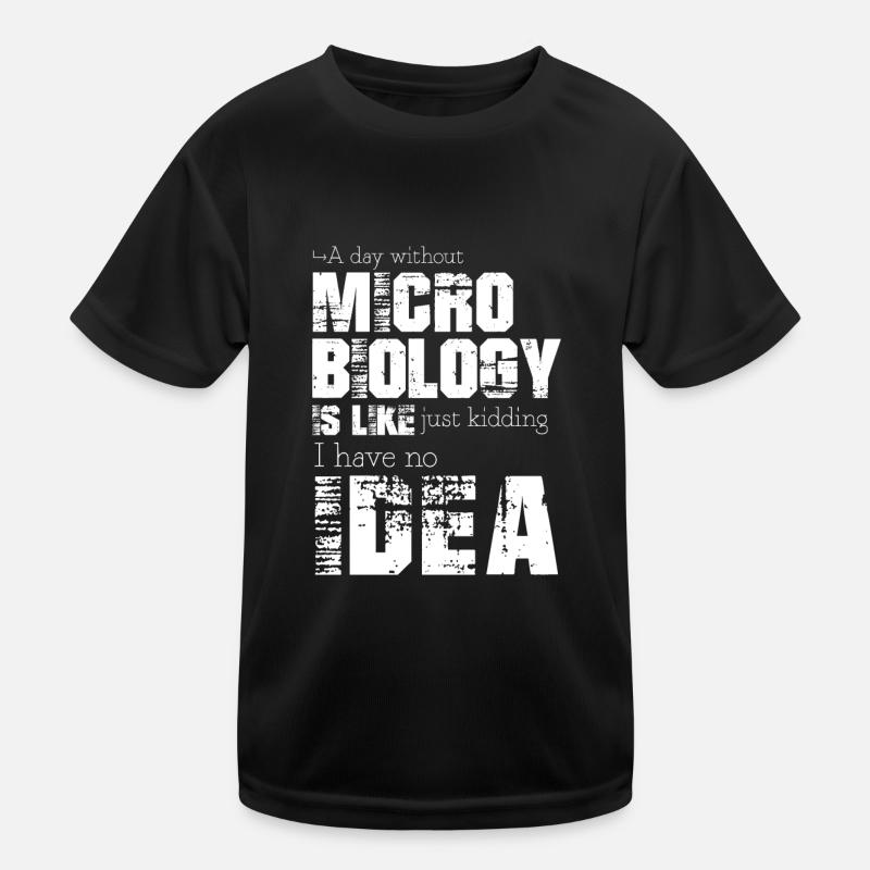 Microbiology - Kids Functional T-Shirt - black