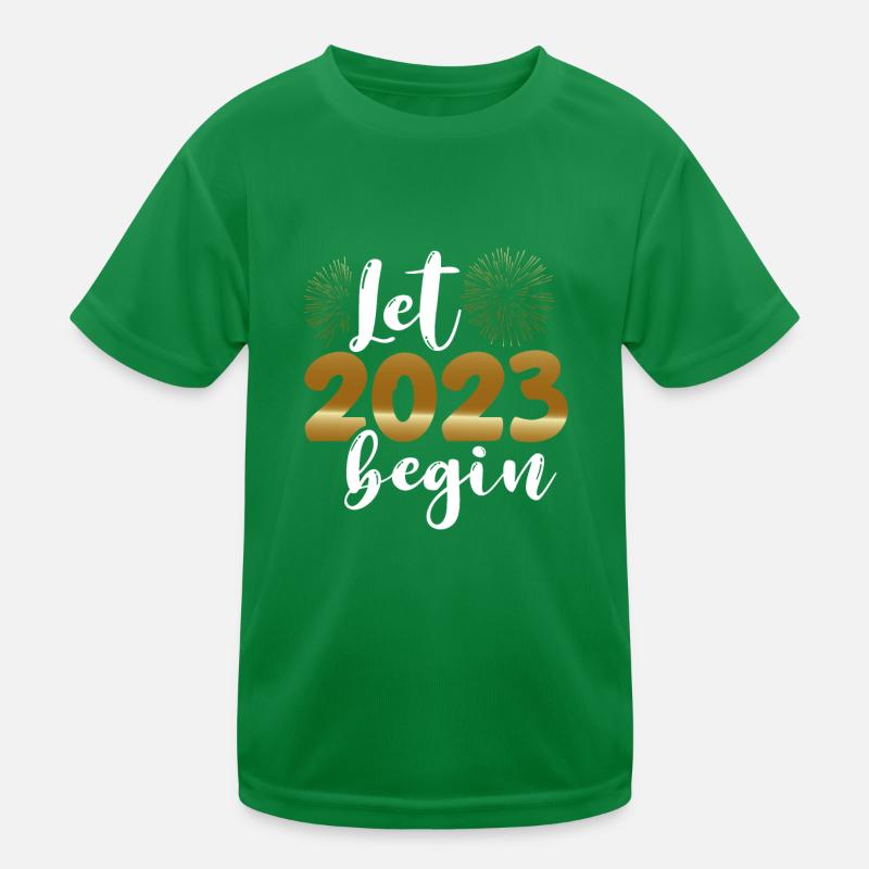 Lasst 2023 Beginnen Kinder Funktions-T-Shirt