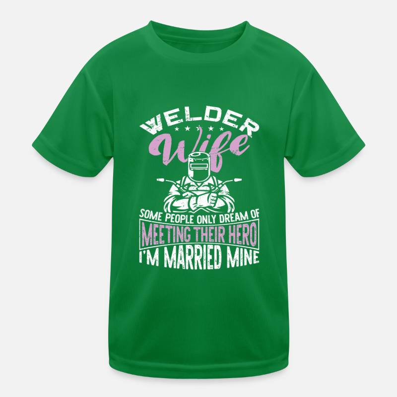 Welder Welding Marriage Wedding Kinder Funktions-T-Shirt