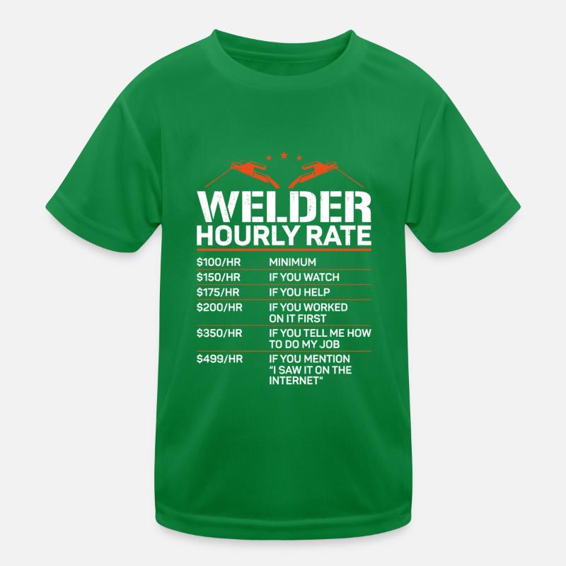 Welder Welding Vintage Welder Kids Functional T-Shirt