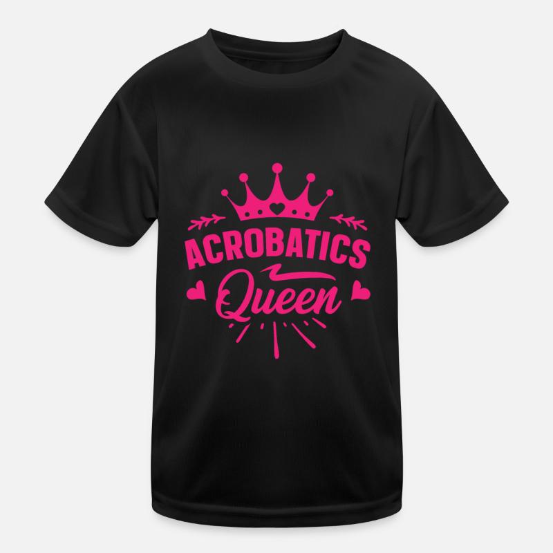 Queen Graphic Gymnast Gymnastics Acrobat Acrobatic Kinder Funktions-T-Shirt