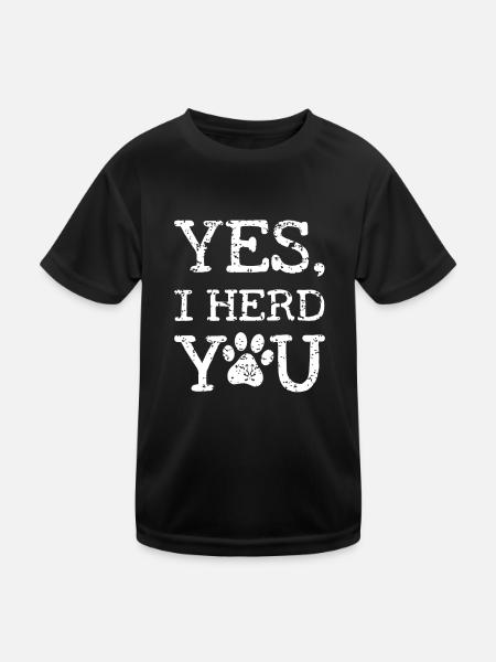 Ja, ich hüte dich - Kinder Funktions-T-Shirt - Schwarz - Vorne