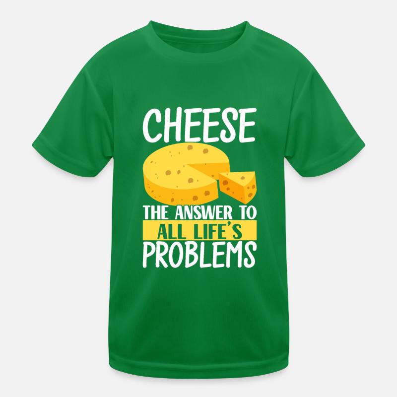 Cheese lovers Gouda cheese Kids Functional T-Shirt