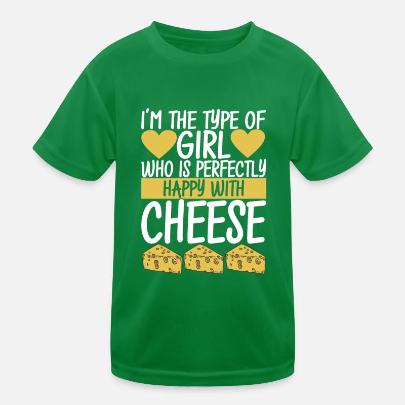 Cheese lovers Gouda cheese Kids Functional T-Shirt