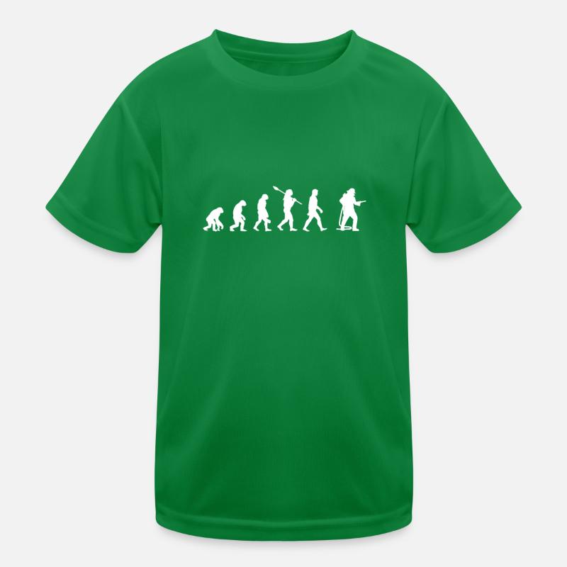 Evolution Pompier Pompier T-shirt sport Enfant