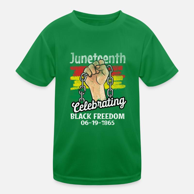 Juneteenth feiern schwarze lustige Zitat Freiheit Kinder Funktions-T-Shirt