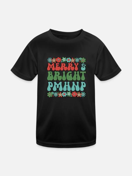 PMHNP Noël PMHNP Cadeaux de Noël PMNHP Squad - T-shirt sport Enfant - noir - Devant