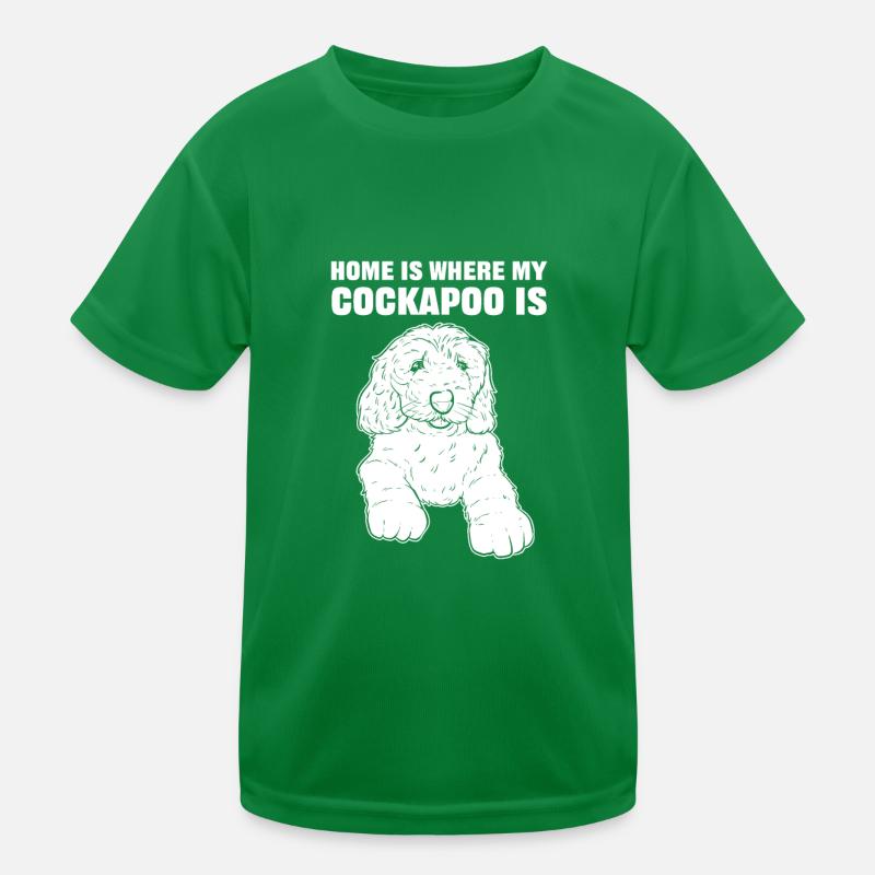 Home Is Where My Cockapoo Is Cockapoo Dog Kinder Funktions-T-Shirt