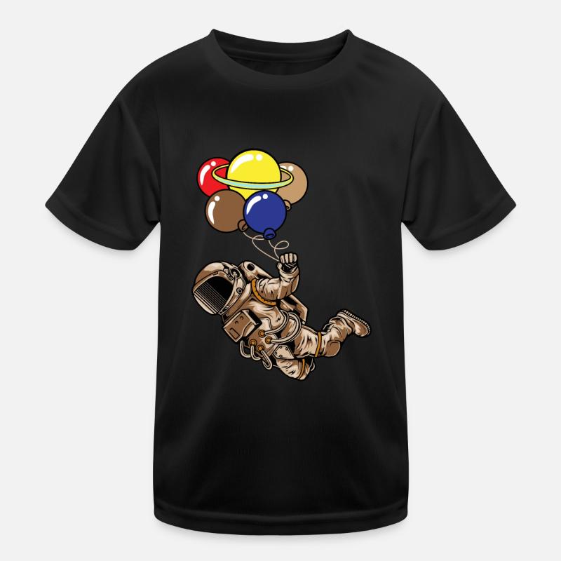 Spaceman Moon Planets Astronaut Space Balloons Kinder Funktions-T-Shirt