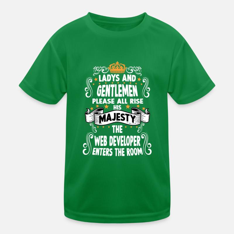 développeur web T drôle de motif Webdeveloper T-shirt sport Enfant