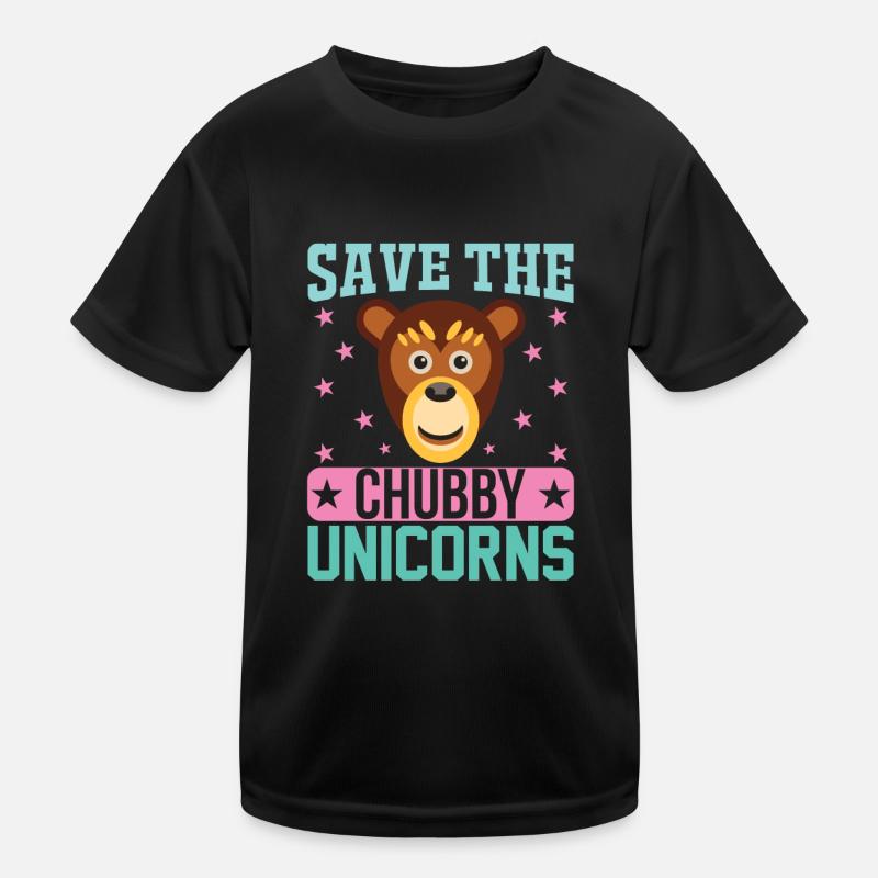 Rette die pummeligen Einhörner Unicorn Kinder Funktions-T-Shirt