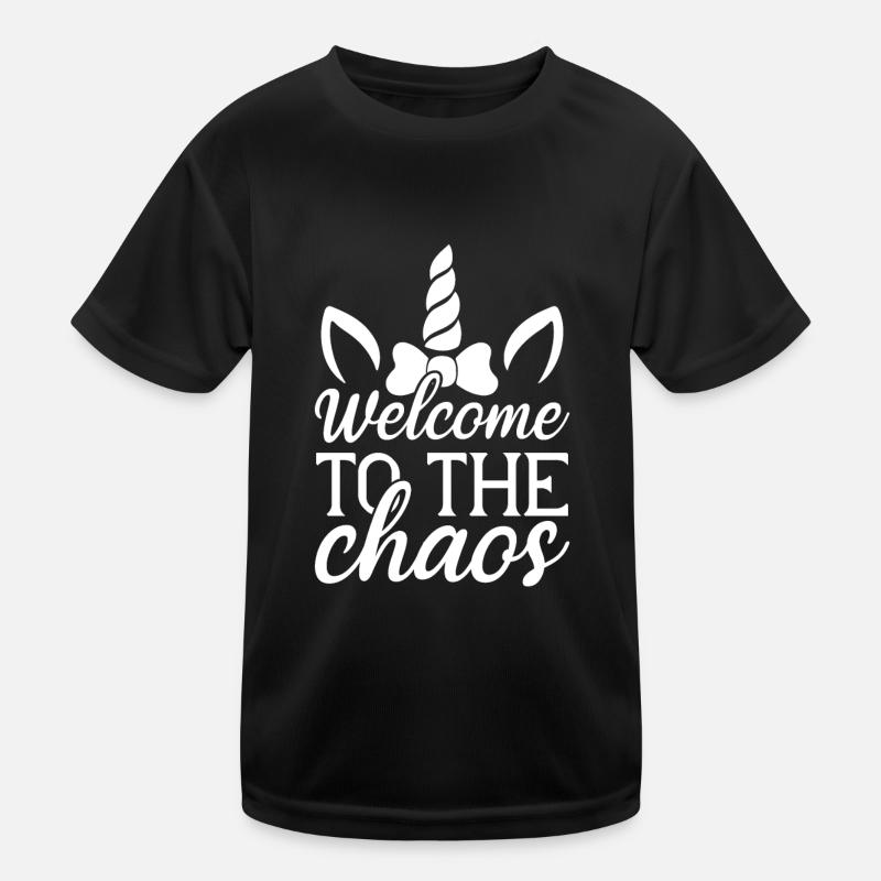 Welcome to Chaos Unicorn Kids Functional T-Shirt