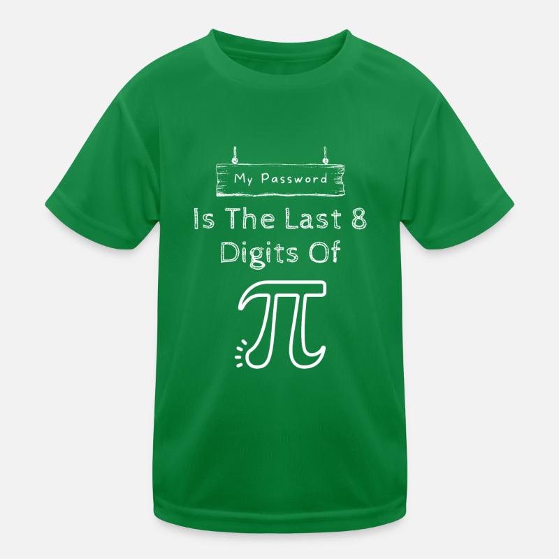 My Password Is The Last 8 Digits Of Pi Programmer Kids Functional T-Shirt