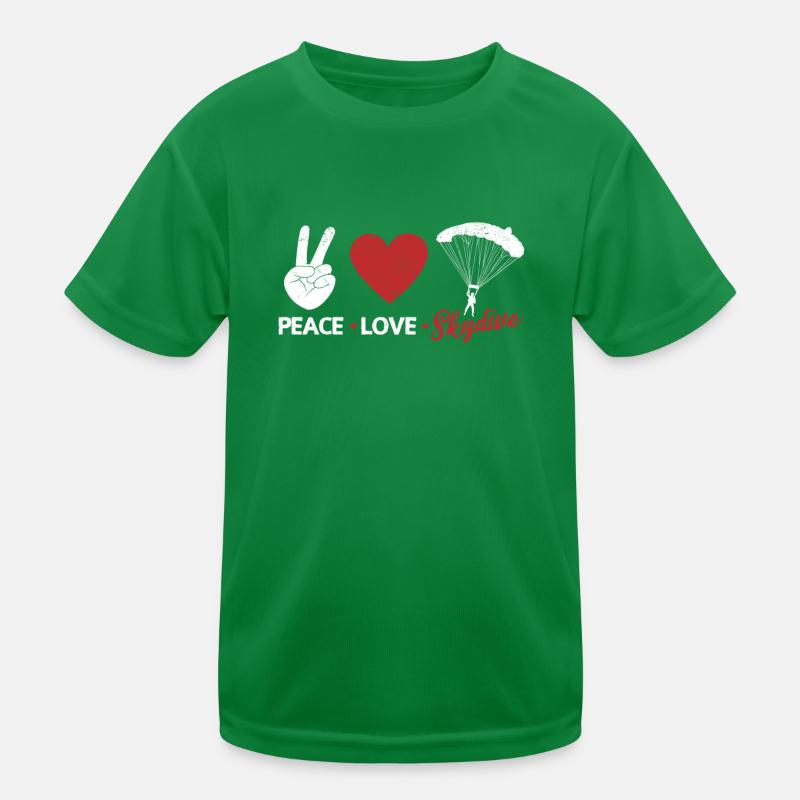 Drôles d’amateurs de parachutisme Skychute T-shirt sport Enfant