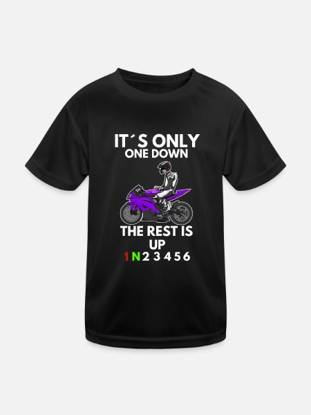 Moto Lifestyle / Moto / Moto motard - T-shirt sport Enfant - noir - Devant