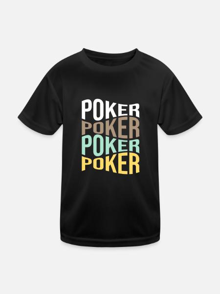 poker - Kids Functional T-Shirt - black - Front