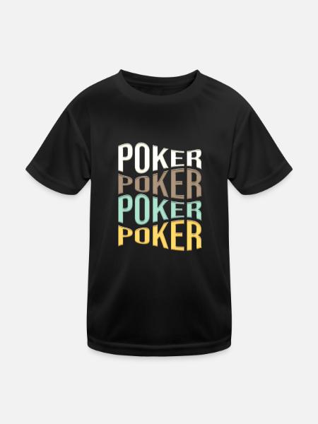 poker - Kids Functional T-Shirt - black - Front