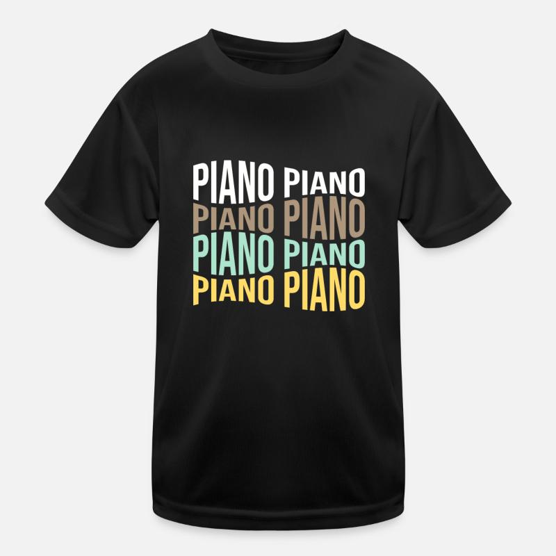 Klavier Kinder Funktions-T-Shirt
