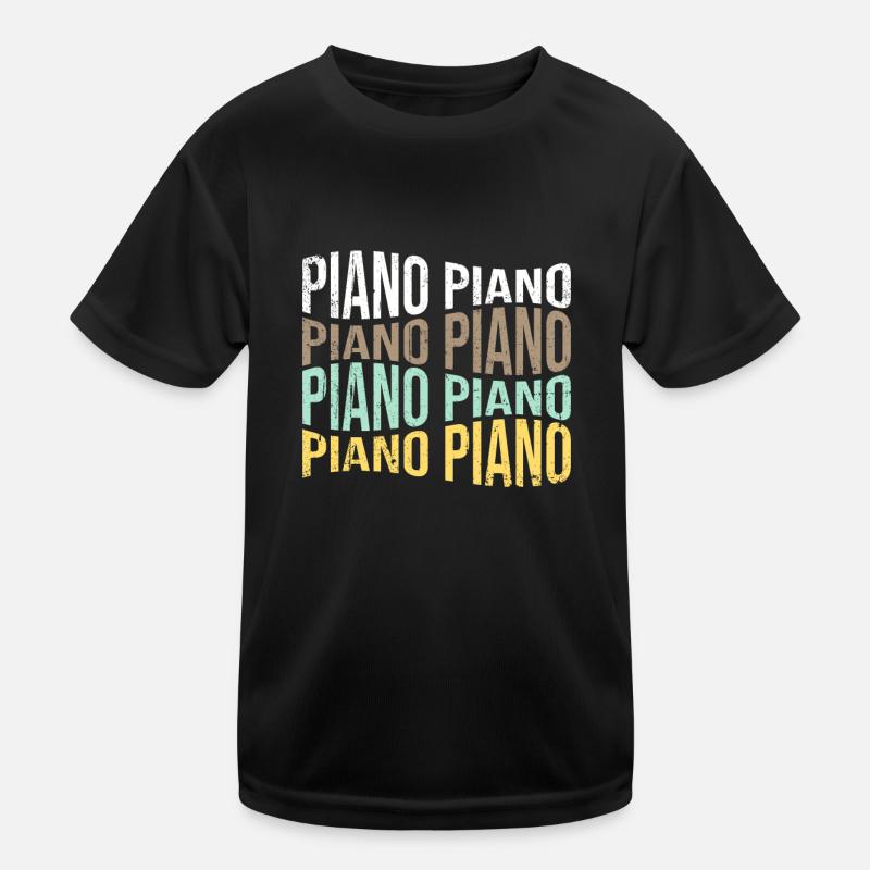 Klavier Kinder Funktions-T-Shirt