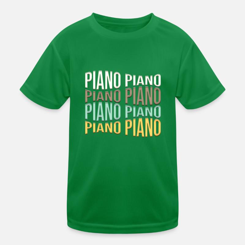 Klavier Kinder Funktions-T-Shirt