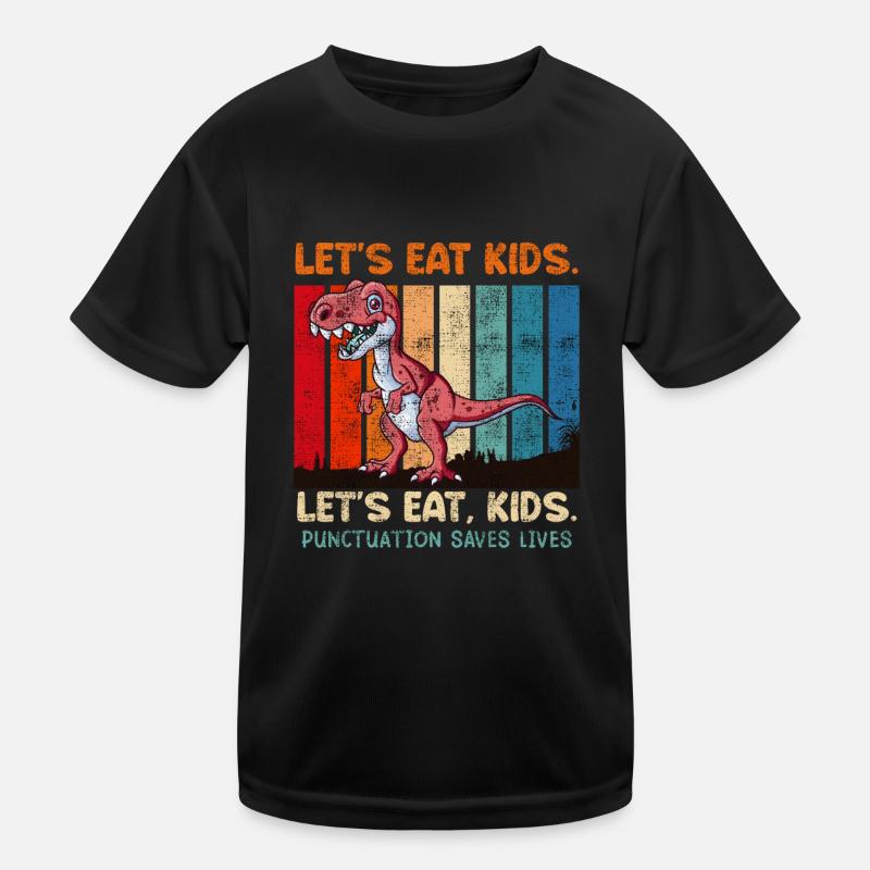 Satzzeichen sind wichtig Schüler essen Lehrer Kinder Funktions-T-Shirt
