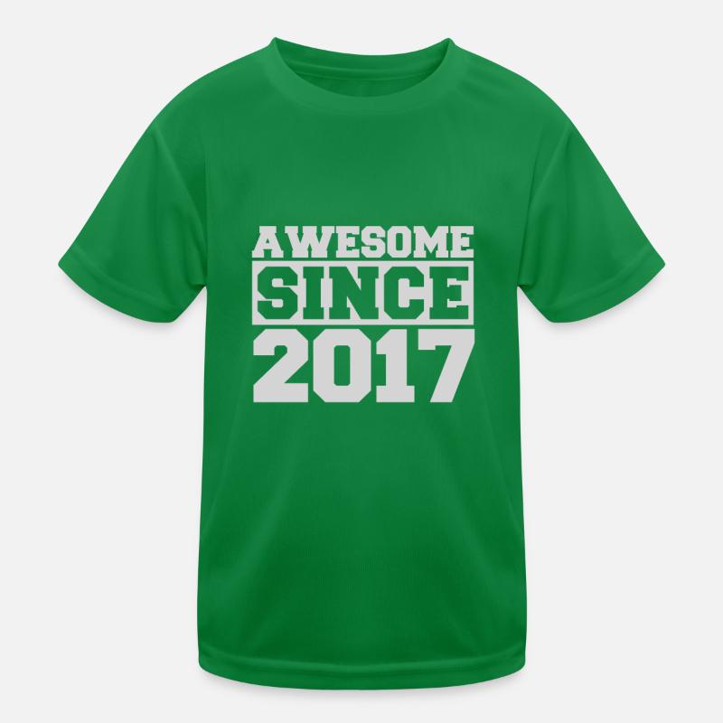 Awesome since 2017 Kids Functional T-Shirt