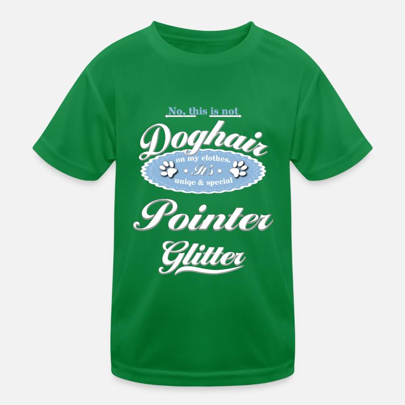 Hundeglitzer Pointer Kinder Funktions-T-Shirt