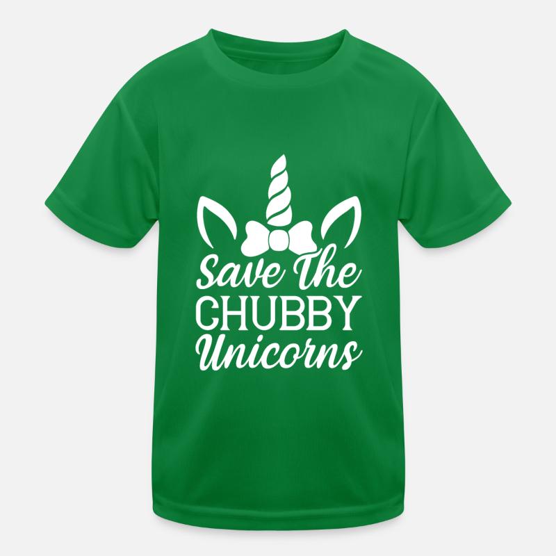 Rettet die pummeligen Einhörner Unicorn Kinder Funktions-T-Shirt