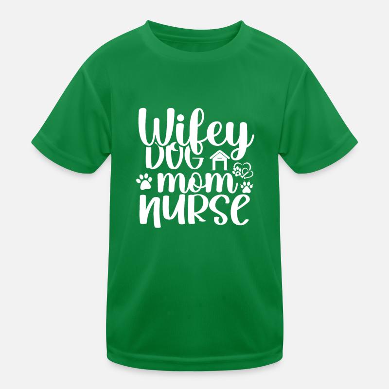 Femme Mère Chien amoureux T-shirt sport Enfant