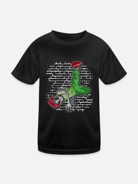 Breakdance Alien - Breakdance Hip Hop - T-shirt sport Enfant - noir - Devant